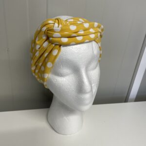 Haarband Polkadot geel!