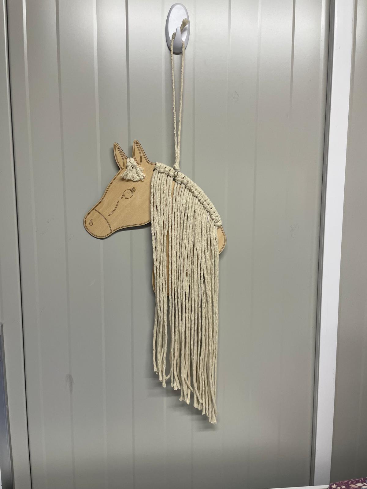 Haarspeldjes organizer Paard met cremekleurig haar