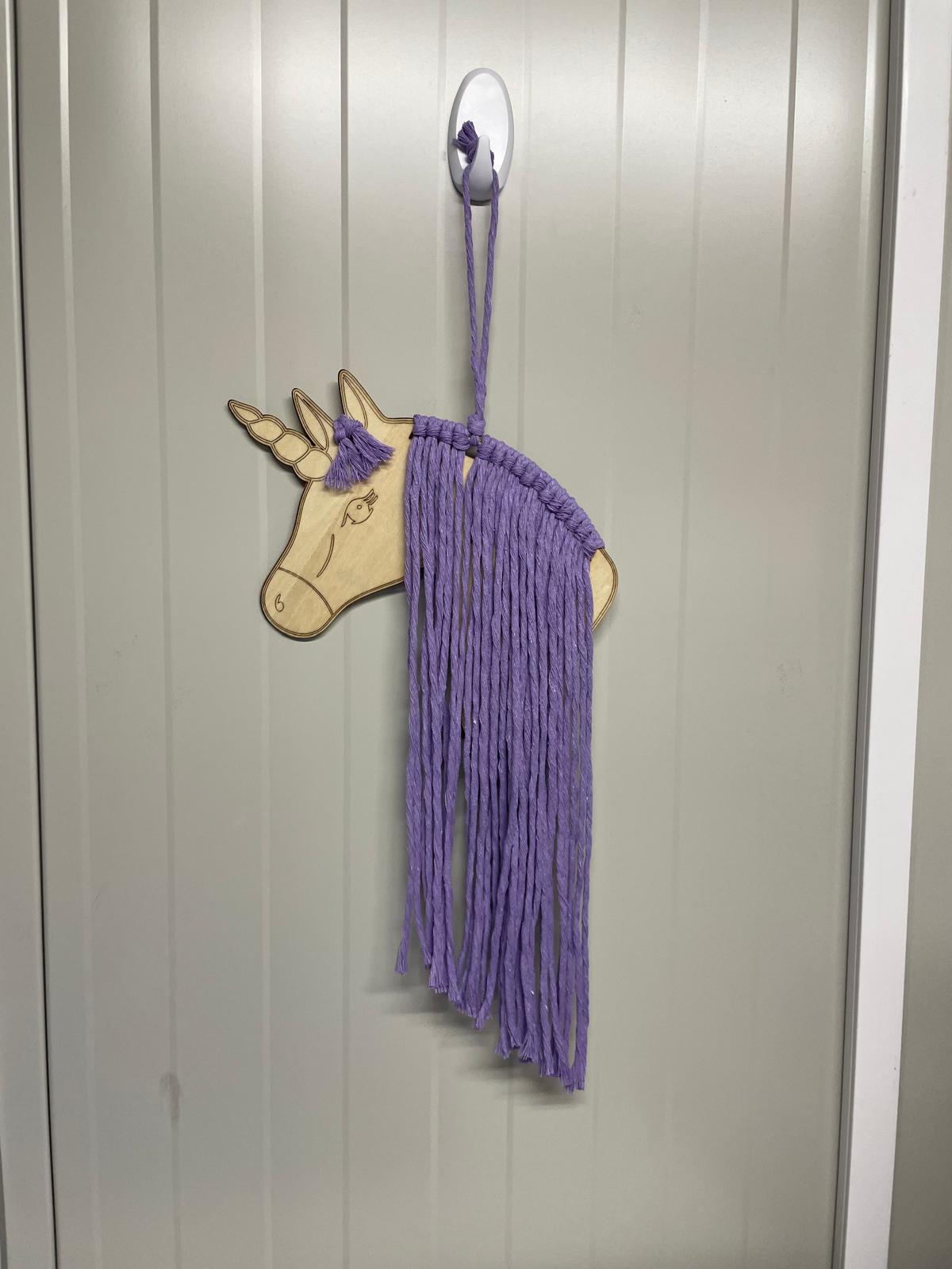 Haarspeldjes organizer Unicorn paars haar