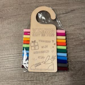 Kleursetje Deurhanger!